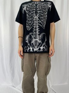 画像2: Leslie Arwin 人体骨格騙し絵 メディカルイラストレーター アートプリントTシャツ XL (2)