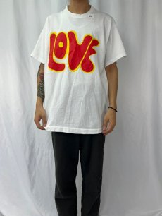 画像3: 90's USA製 "LOVE" プリントTシャツ XL (3)