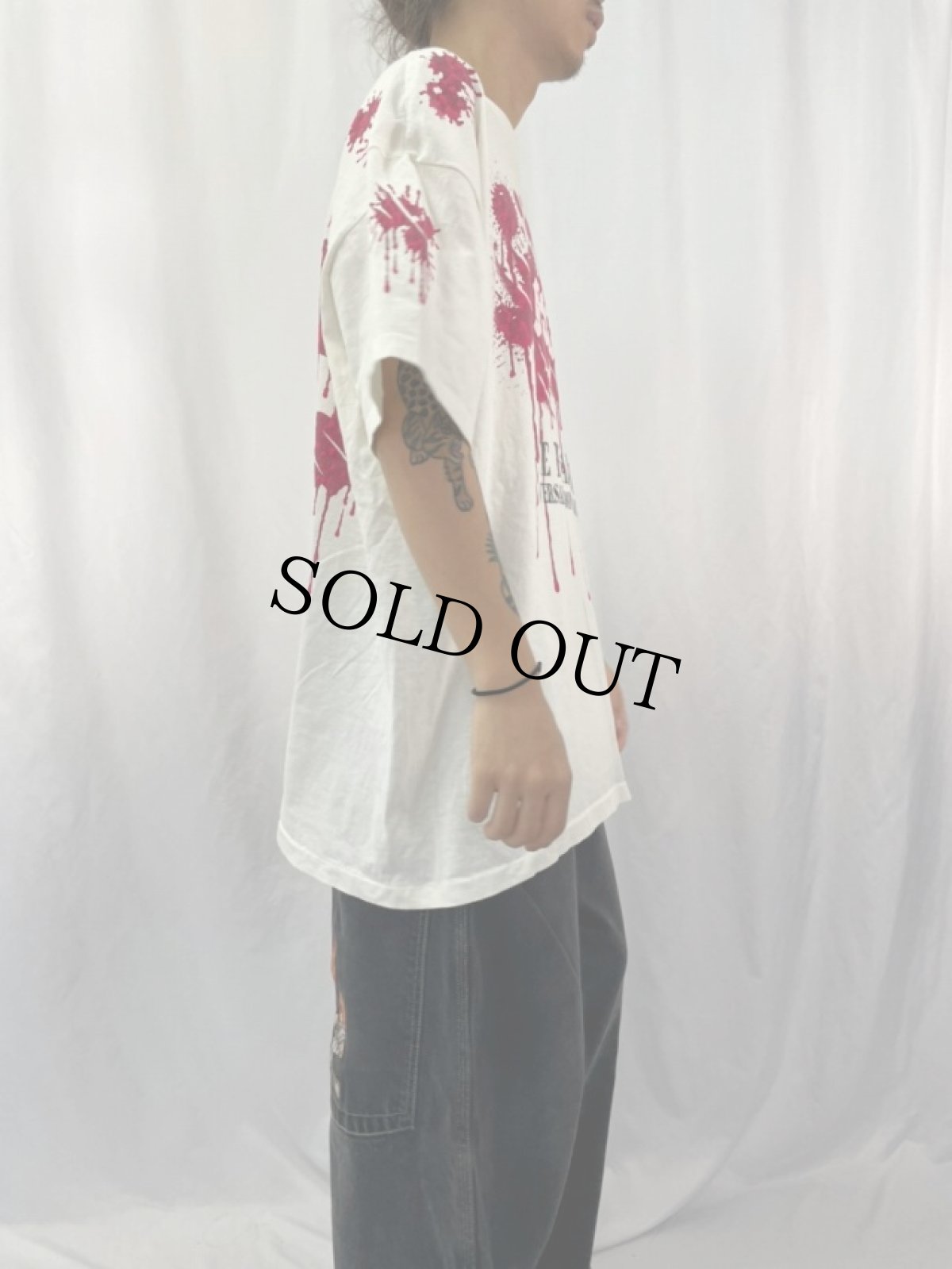 画像3: 90's PSYCHO USA製 サイコスリラー映画プリントTシャツ 2X (3)