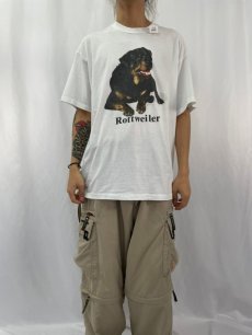 画像2: 90's USA製 "Rotteweiler" 犬プリントTシャツ XL (2)