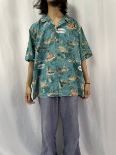 画像2: 2000’s Pineapple Connection "Haagen-Dazs" 総柄ハワイアンシャツ XL (2)