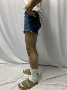 画像3: 70's LEVI'S 505-0217 BIGE カットオフデニムショーツ W30 (3)