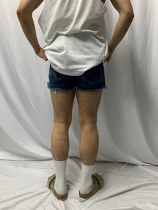 画像4: 70's LEVI'S 505-0217 BIGE カットオフデニムショーツ W30 (4)