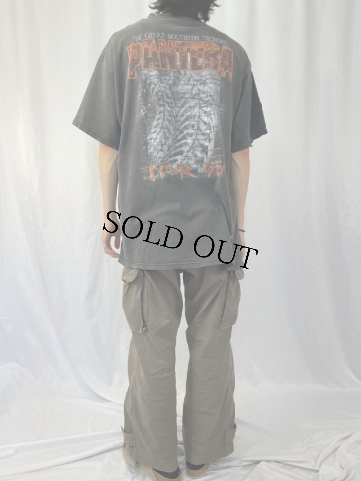 画像4: 90's PANTERA "TOUR 96" ヘヴィメタルバンドプリントTシャツ XL (4)