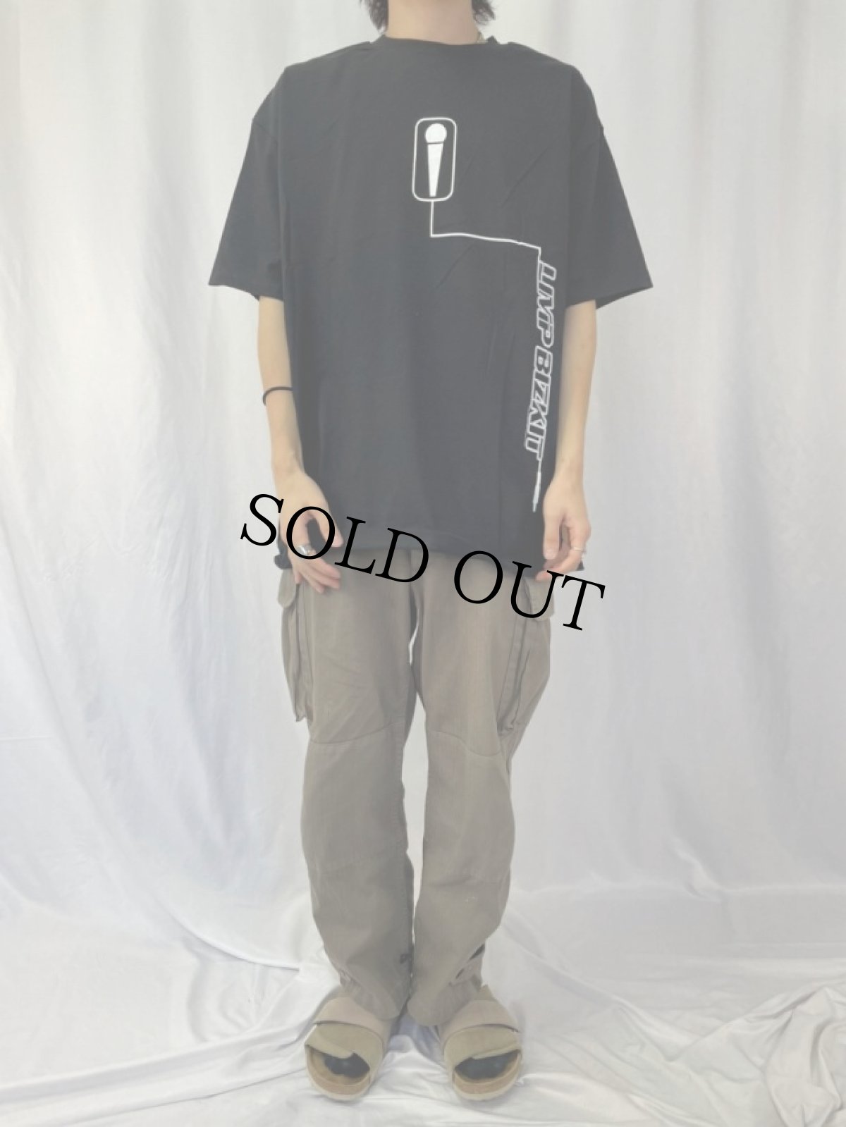 画像2: 2000's LIMP BIZKIT ラップメタルバンドプリントTシャツ XL (2)