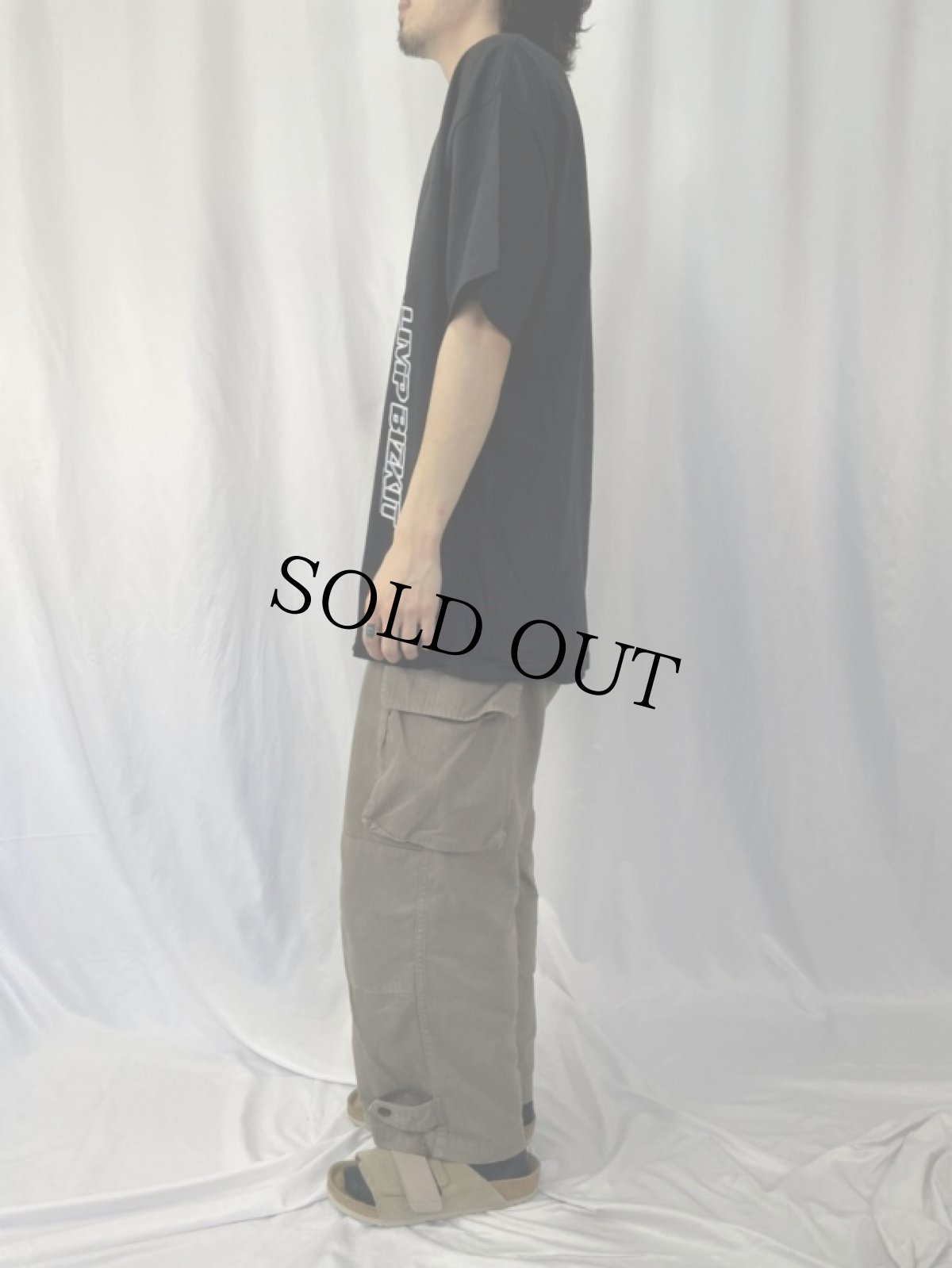 画像3: 2000's LIMP BIZKIT ラップメタルバンドプリントTシャツ XL (3)