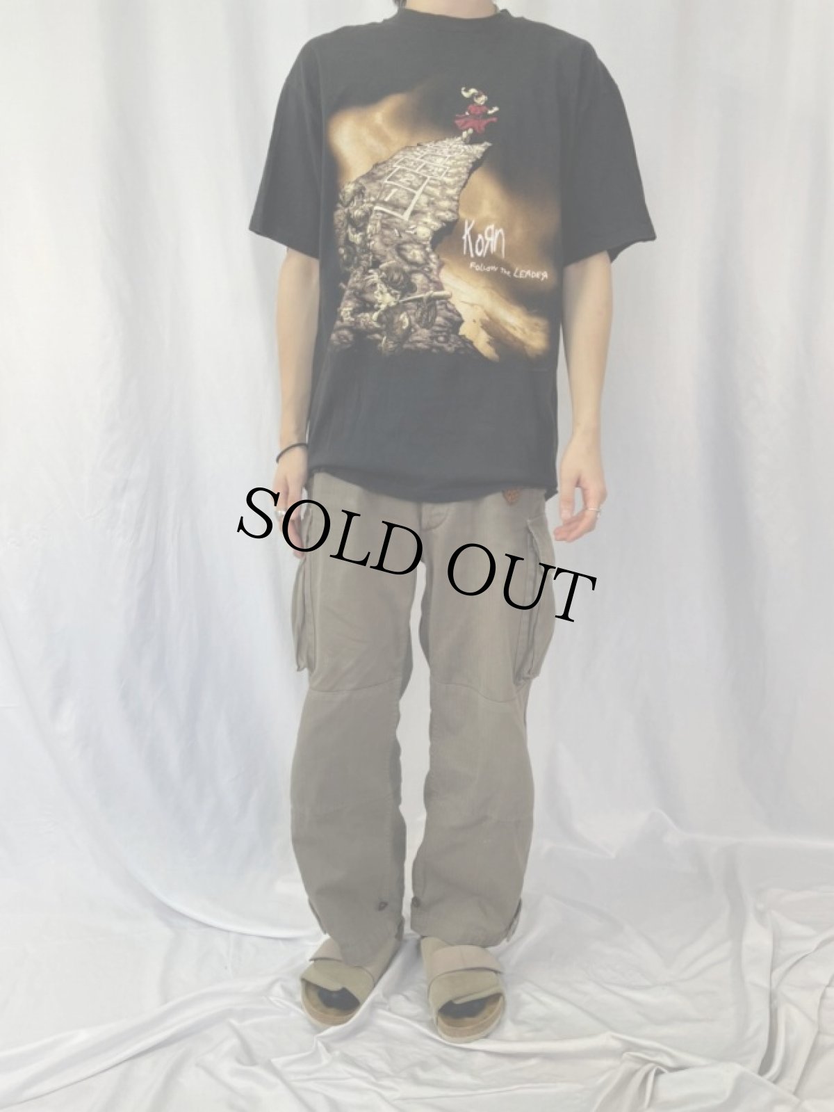 画像2: 90's Korn "FOLLOW the LEADER" メタルバンドTシャツ L (2)