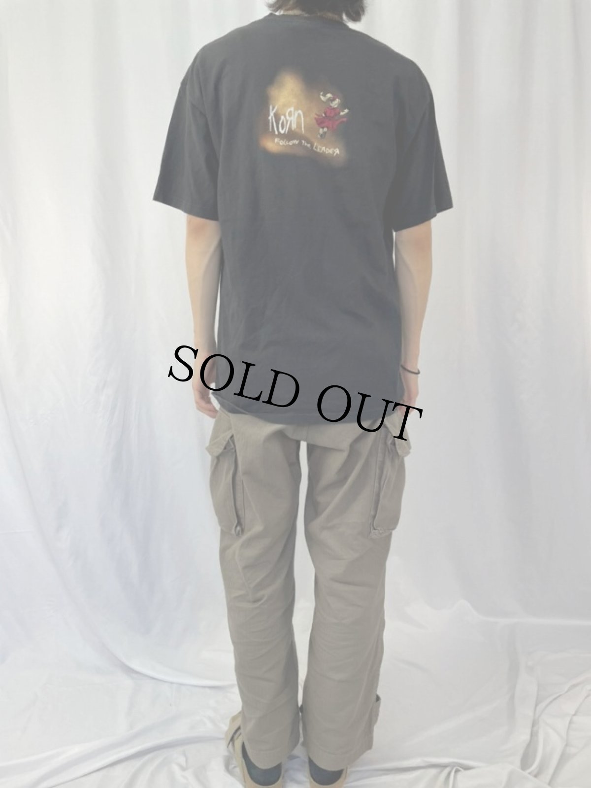 画像4: 90's Korn "FOLLOW the LEADER" メタルバンドTシャツ L (4)