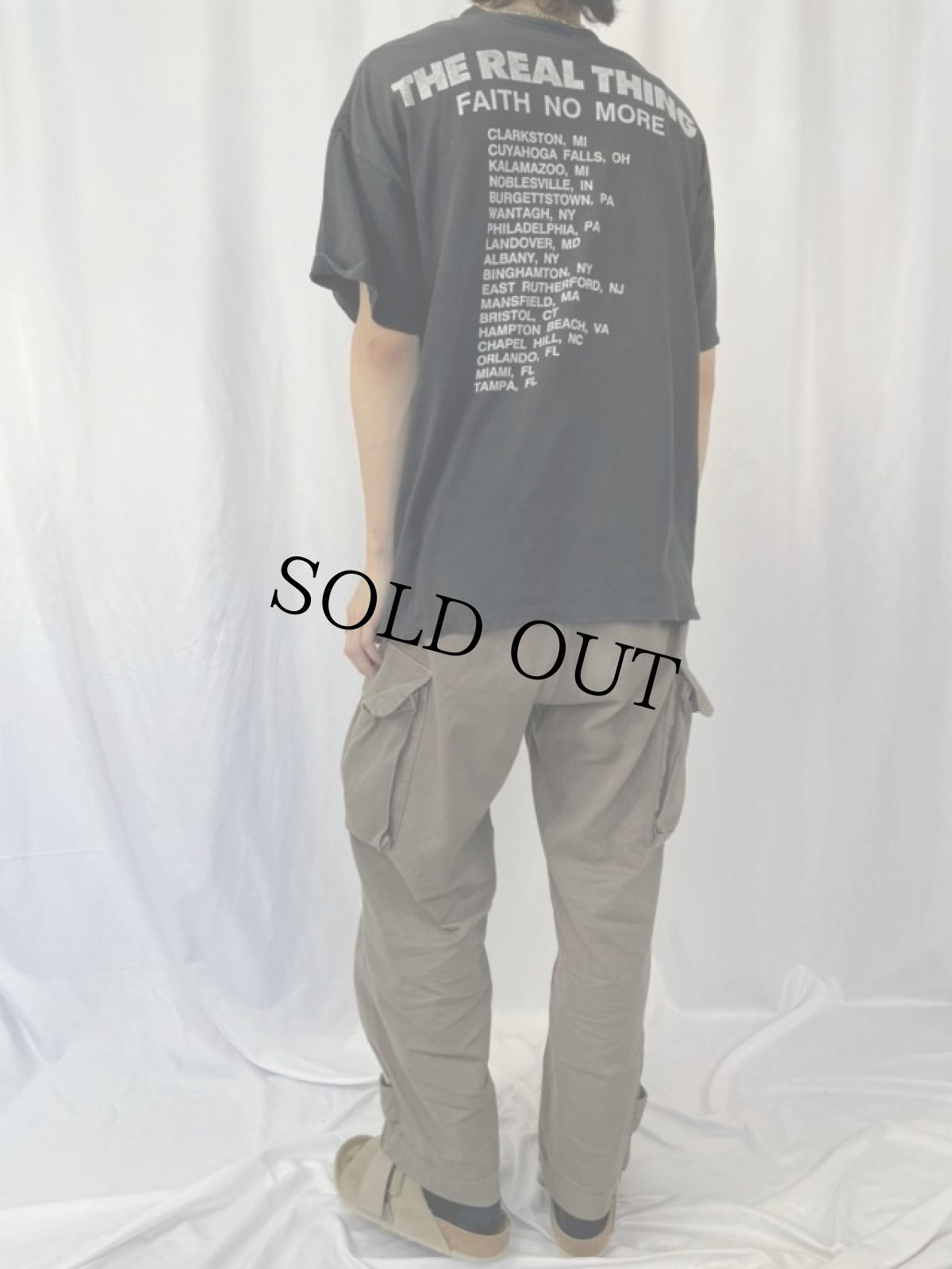 画像4: 90's FAITH NO MORE USA製 "THE REAL THING" オルタナティヴ・ロックバンド アルバムTシャツ XL (4)