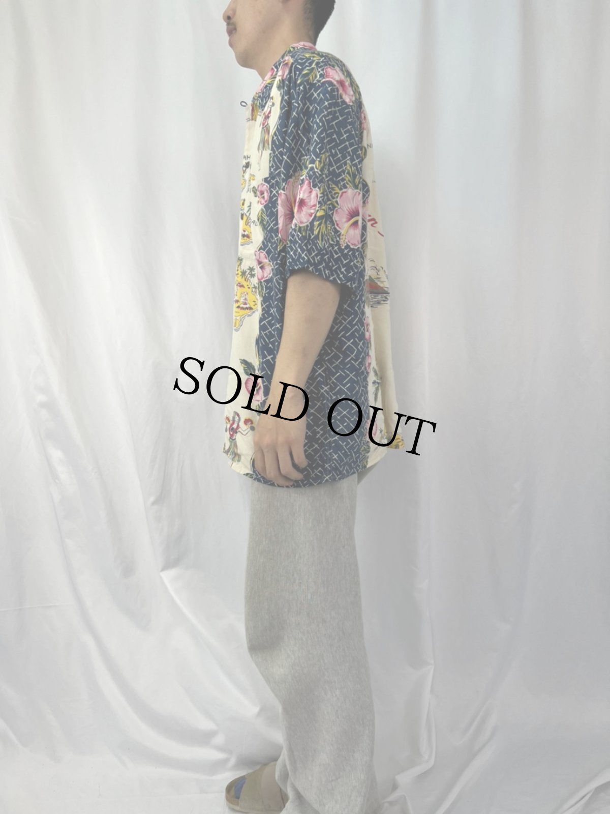 画像3: Reyn Spooner 総柄 レーヨンアロハシャツ XL (3)