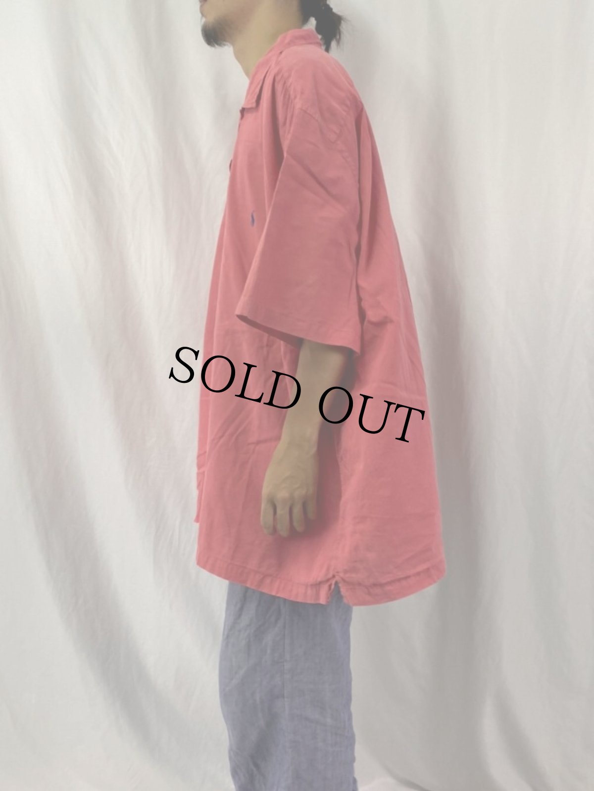 画像3: POLO Ralph Lauren "CURHAM CLASSIC FIT" オープンカラーリネンシャツ 4XB BIG (3)