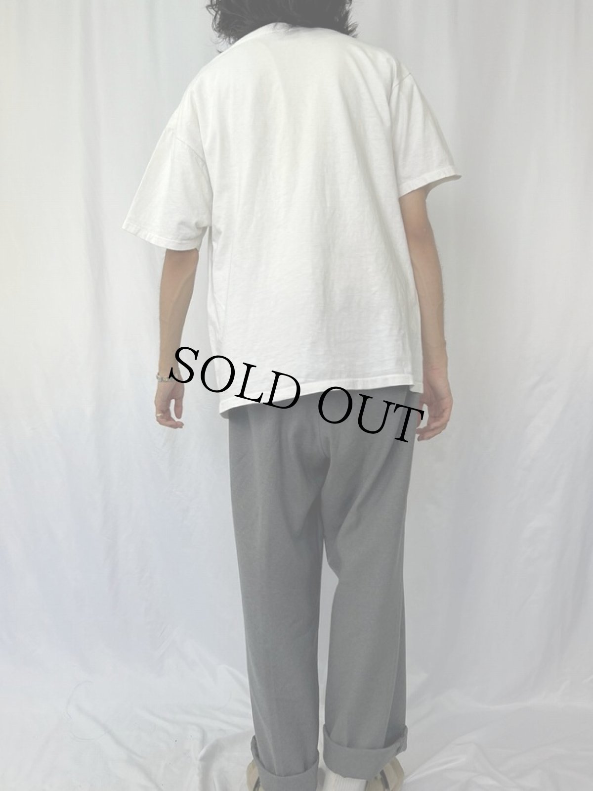 画像4: 90's "THINK " スケートブランドプリントTシャツ XL (4)