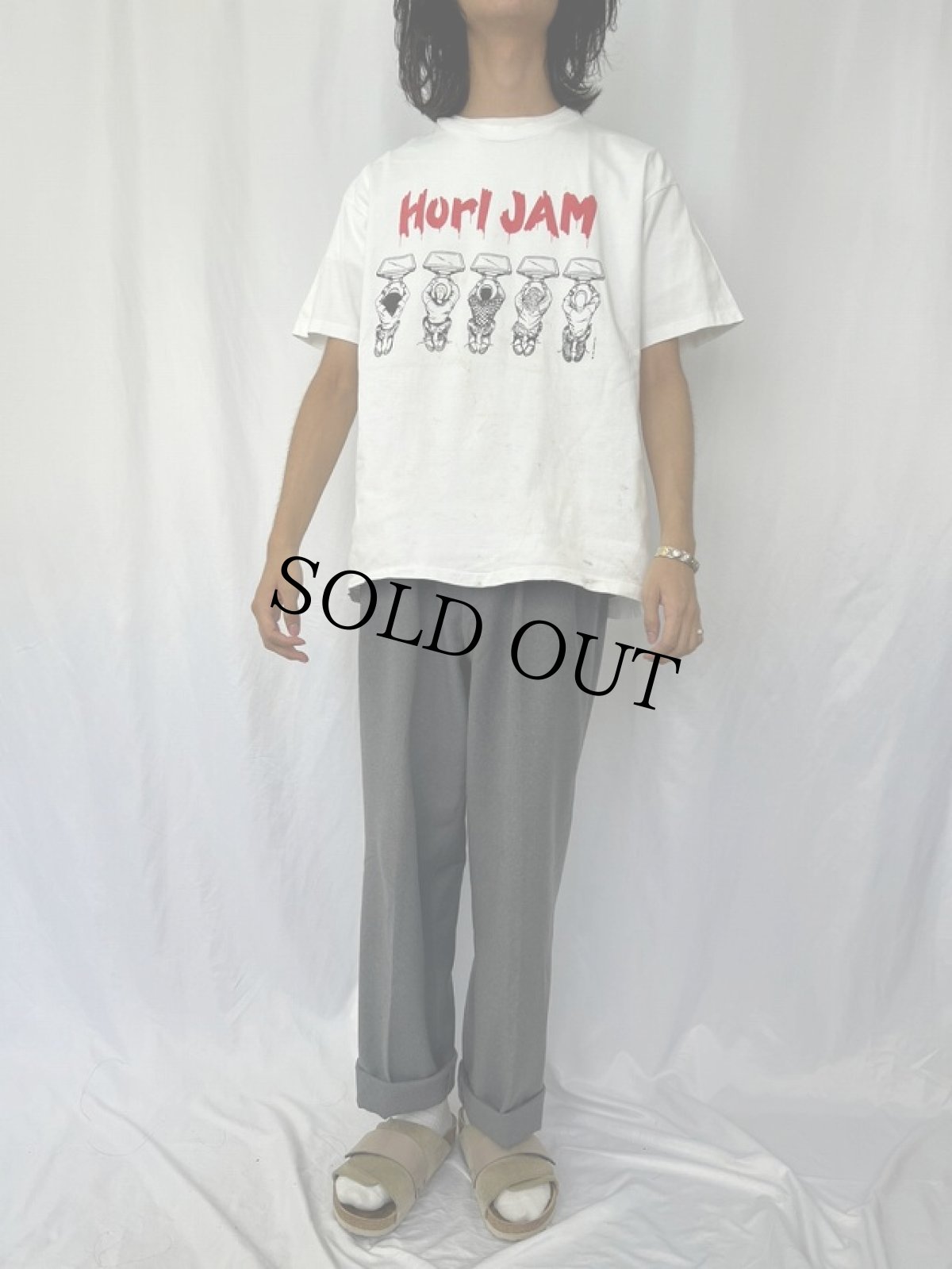 画像2: 90's USA製 "Horl JAM" プリントTシャツ XL (2)