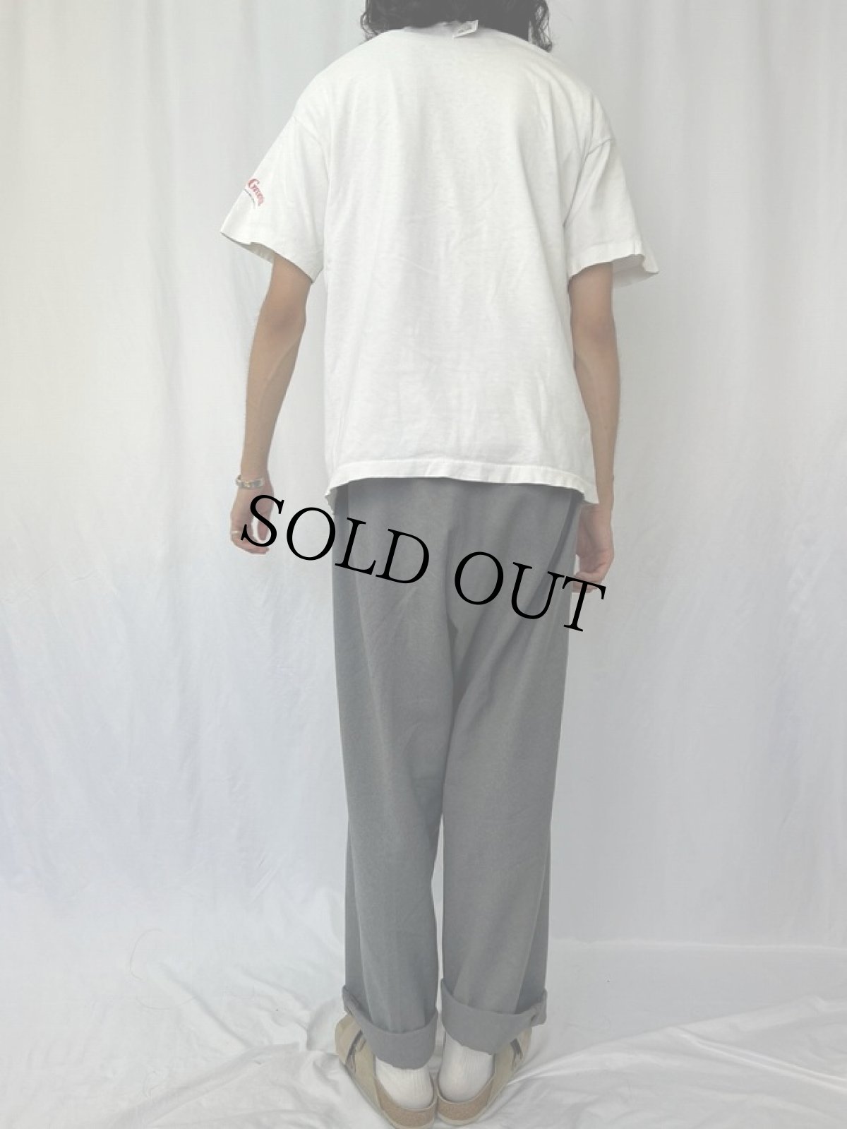 画像4: 90's WALLACE & GROMIT アニメキャラクタープリントTシャツ L (4)