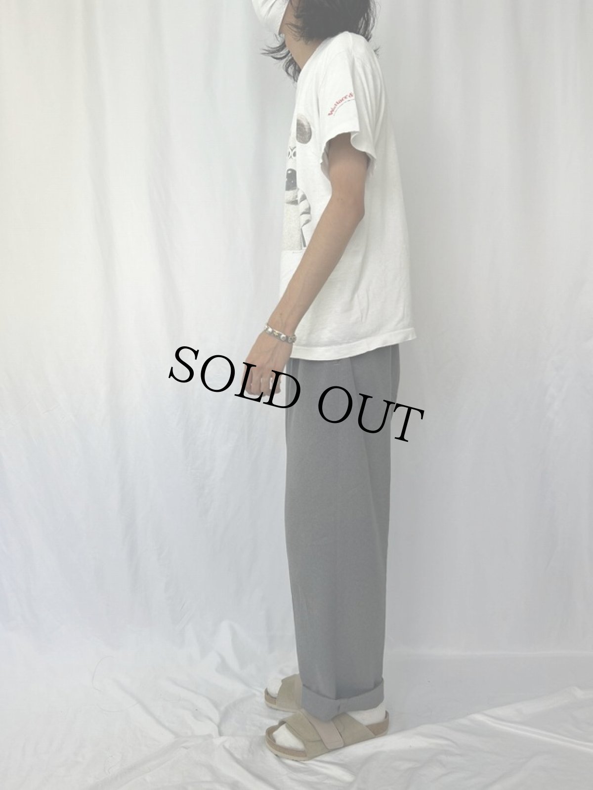 画像3: 90's WALLACE & GROMIT アニメキャラクタープリントTシャツ L (3)