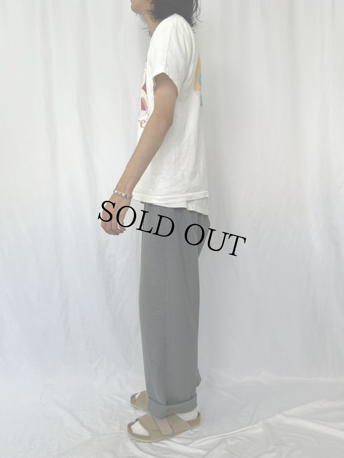 画像3: 80〜90's WALLACE & GROMIT "Cup of Tea?" アニメキャラクタープリントTシャツ M (3)