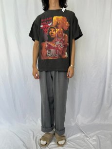 画像2: 80〜90's CHICAGO BULLS NBAチーム プリントTシャツ (2)