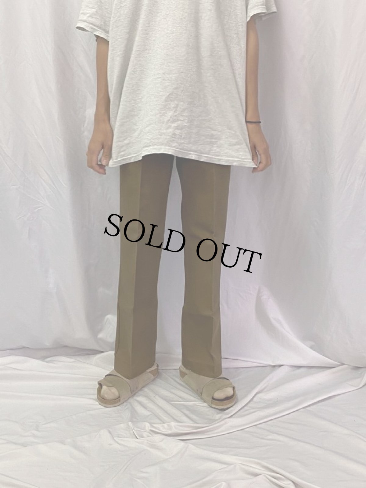 画像2: 70's LEVI'S 517 BIGE "STA-PREST" カツラギフレアパンツ W31 (2)