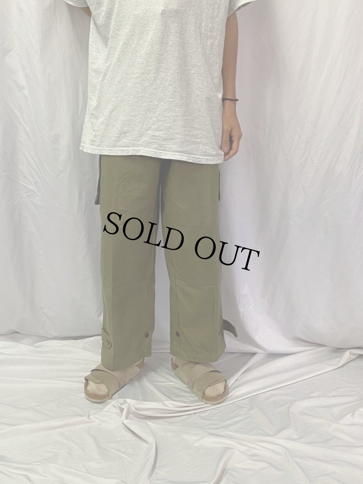 画像2: 40's French Army M-47カーゴパンツ 前期 DEADSTOCK W36 (2)