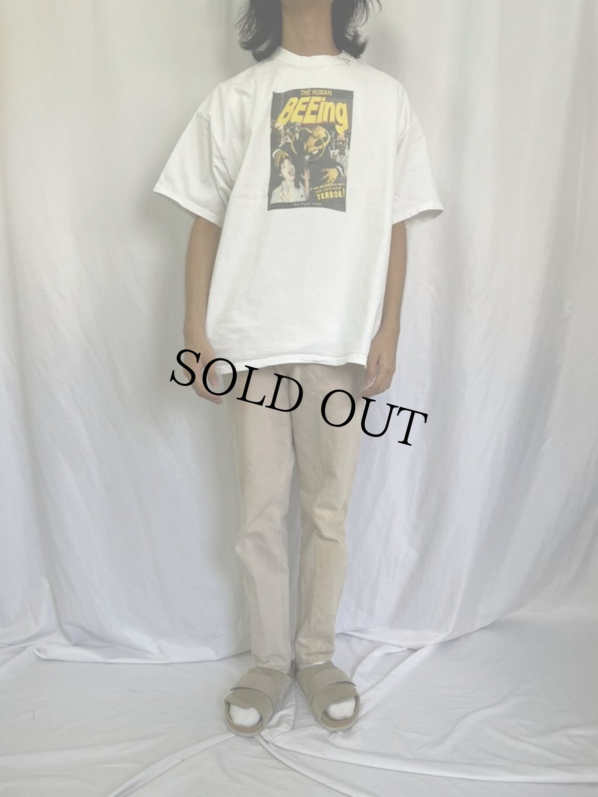 画像2: 2002 The Human Beeing コメディホラー映画Tシャツ XL (2)
