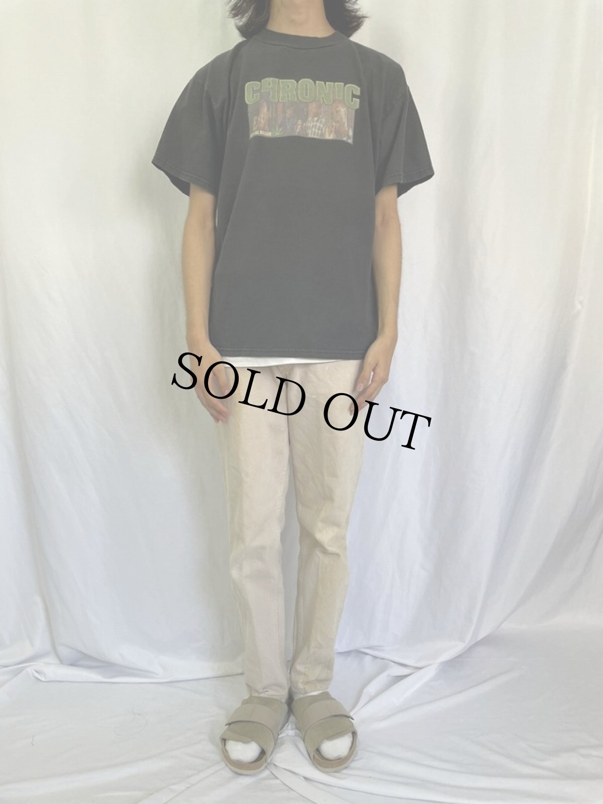 画像2: Serial Killer USA製 "CHRONIC" ガンジャプリントTシャツ L (2)