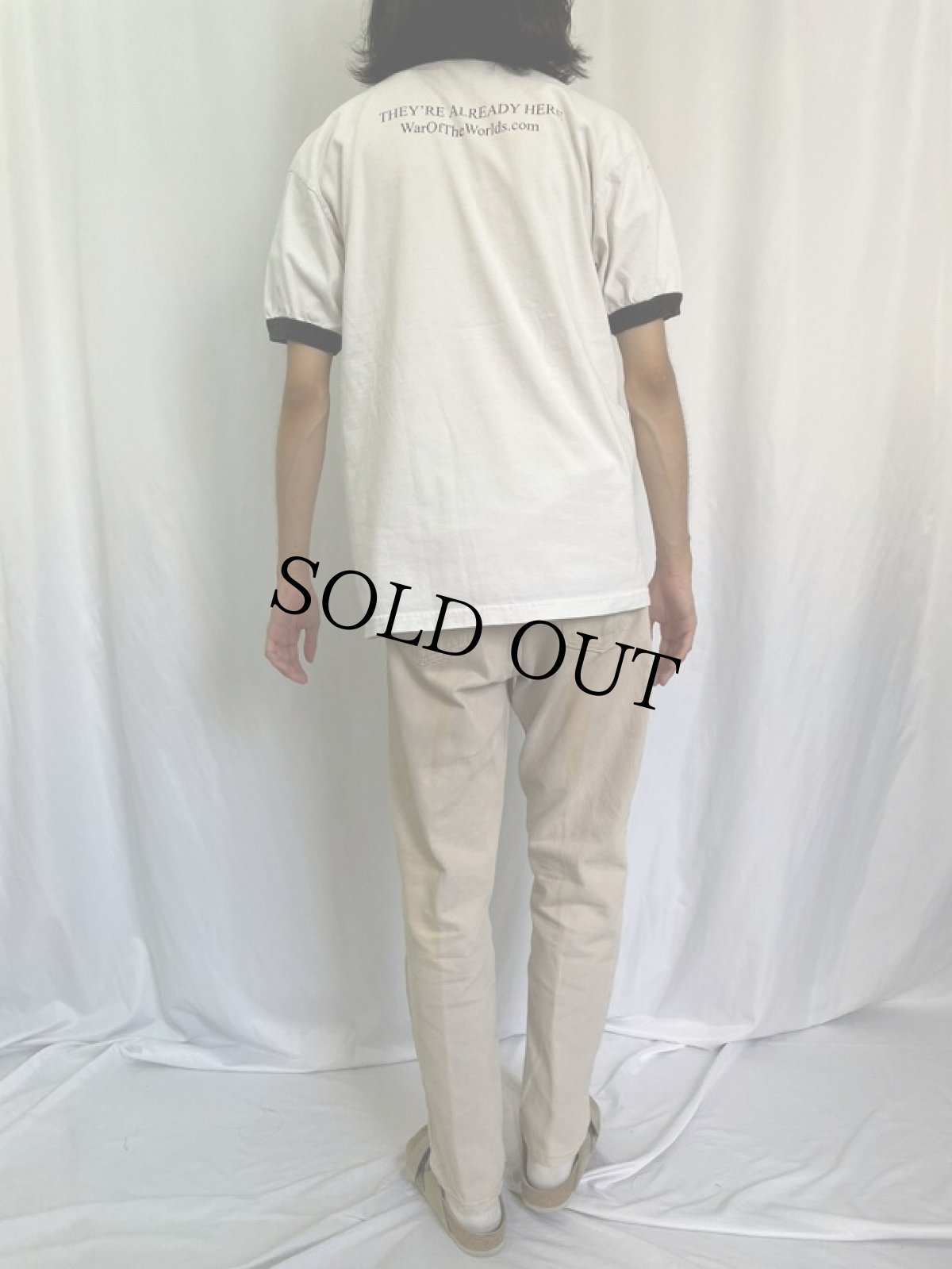 画像4: WAR OF THE WORLDS SF映画 リンガーTシャツ L (4)