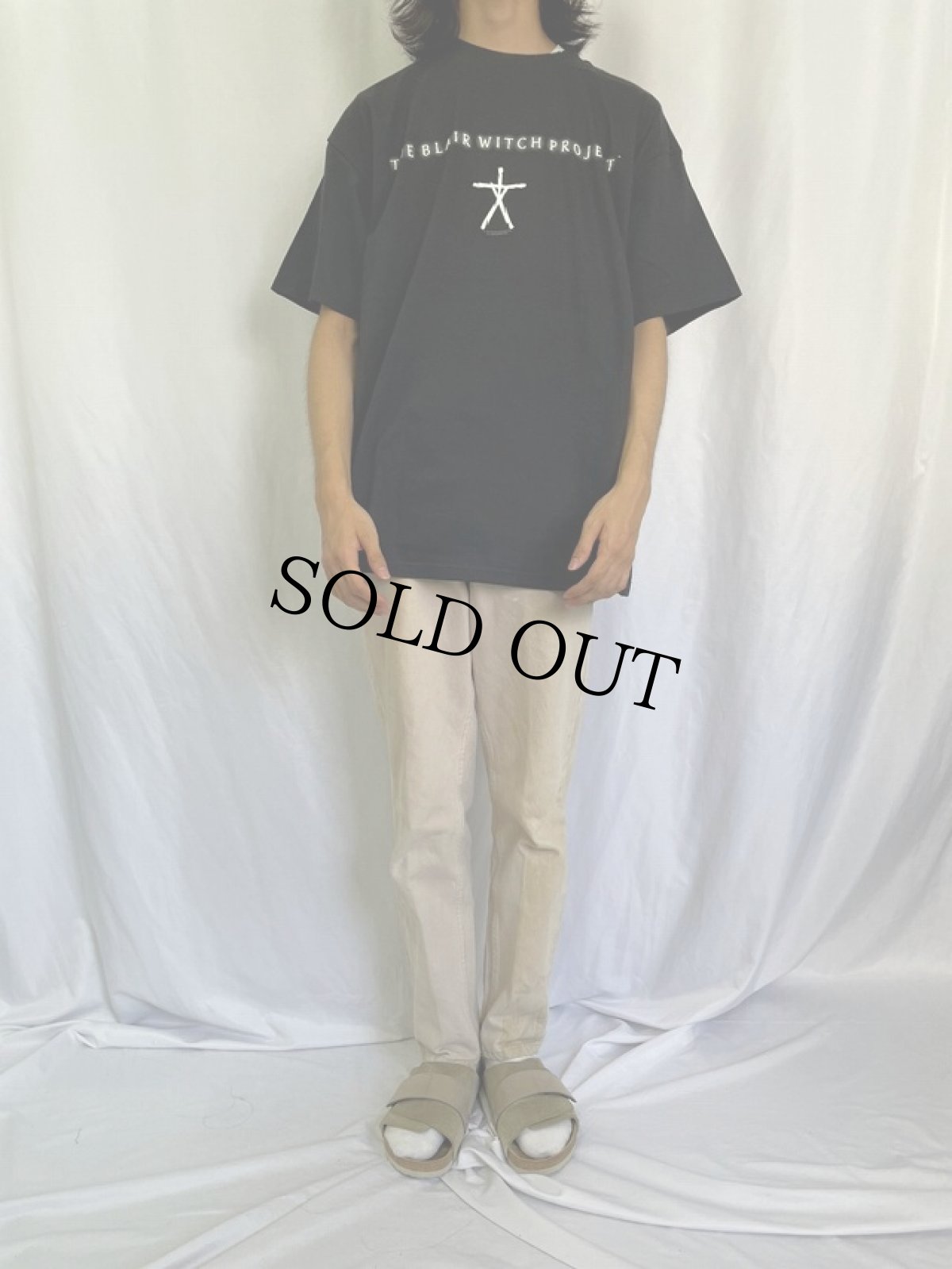 画像2: 90's THE BLAIR WITCH PROJECT ホラー映画Tシャツ XL (2)