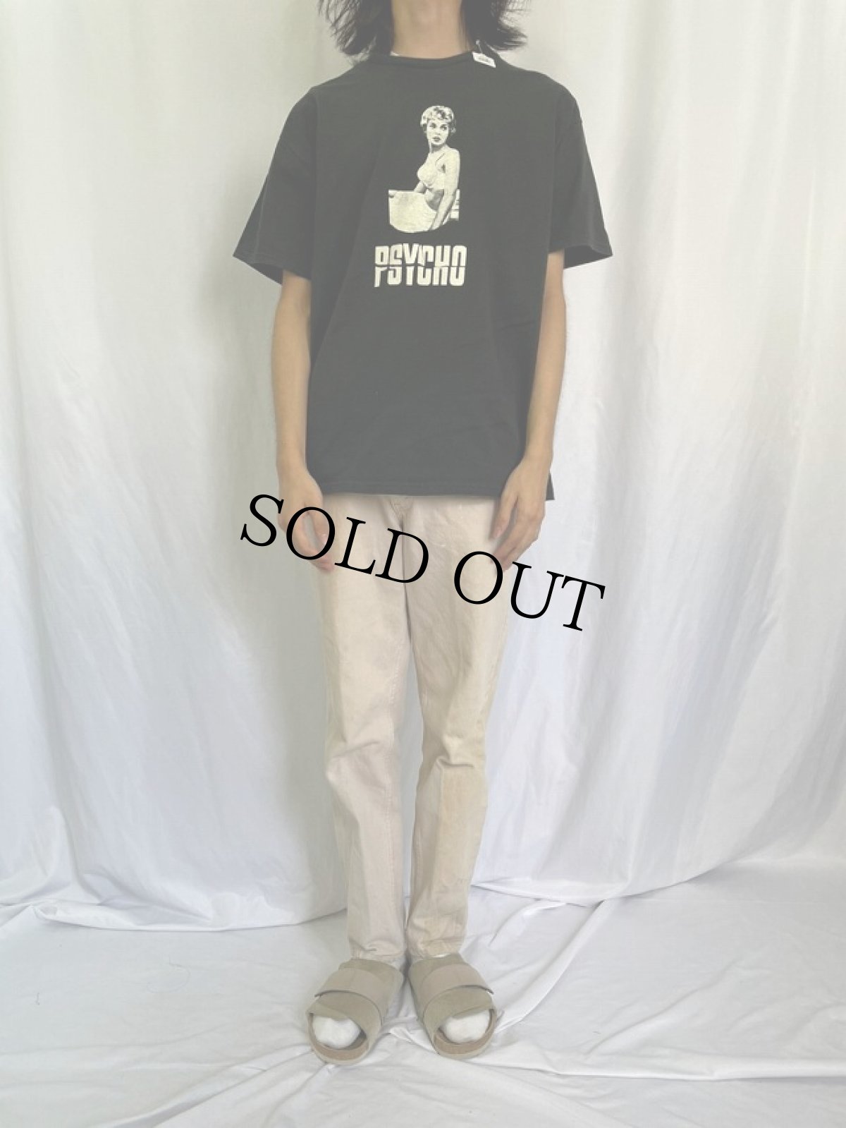 画像2: PSYCHO サイコスリラー映画Tシャツ L (2)