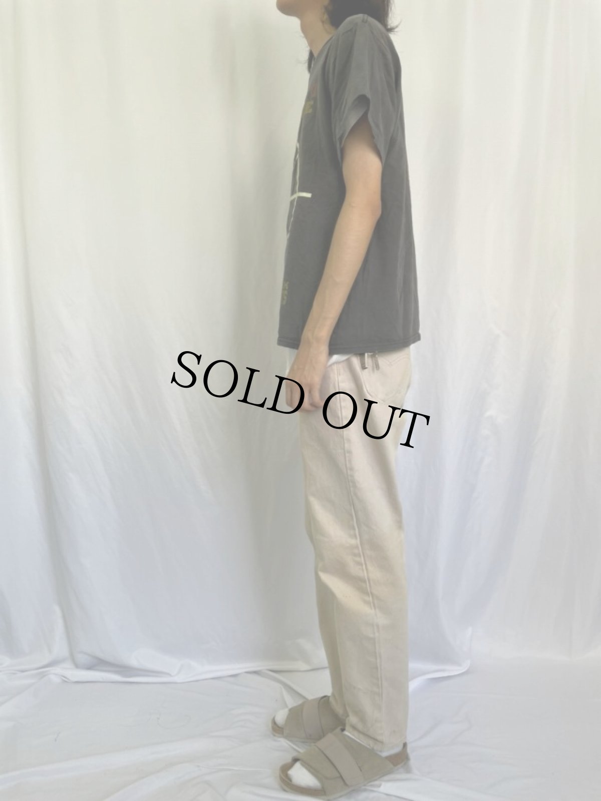 画像3: 90's STAR WARS USA製 BOBA FETT FOR HIRE 映画キャラクターTシャツ M (3)