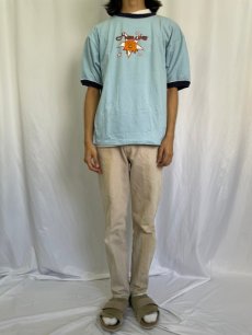画像2: 90's STAR WARS USA製 チューバッカ 映画プリント リンガーTシャツ XL (2)