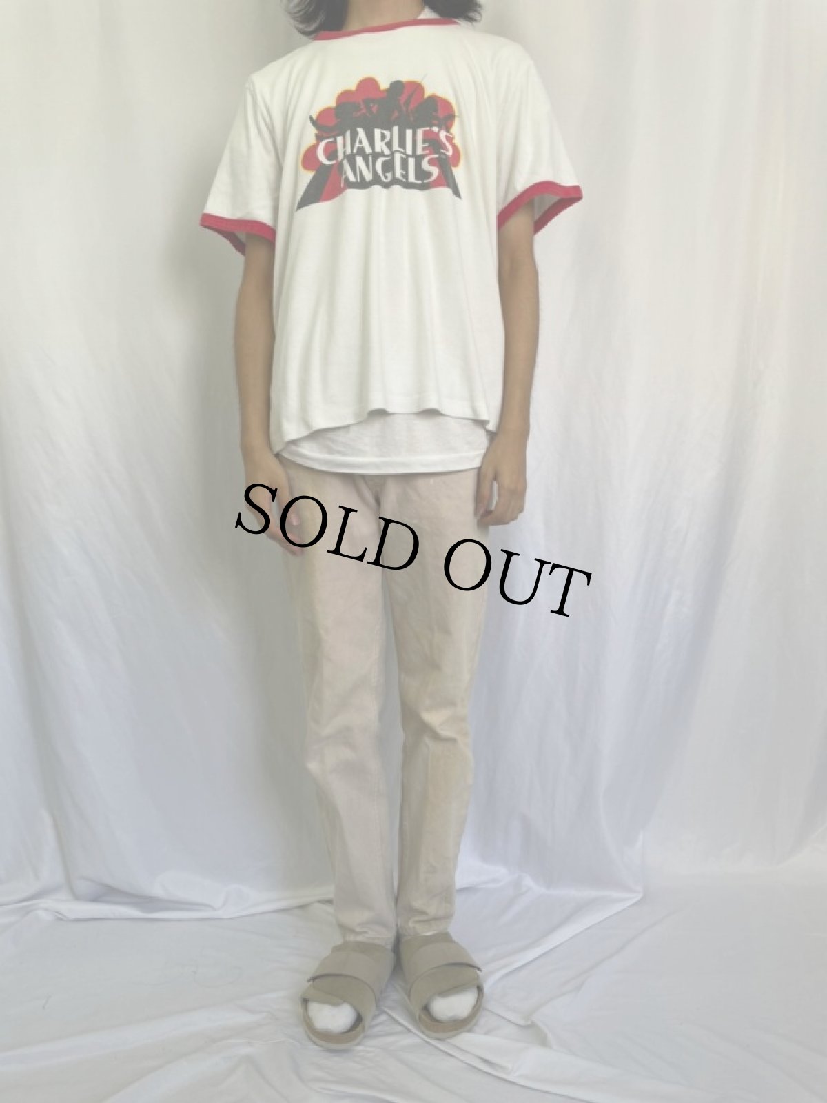 画像2: CHARLIE'S ANGELS USA製 TVドラマ リンガーTシャツ (2)
