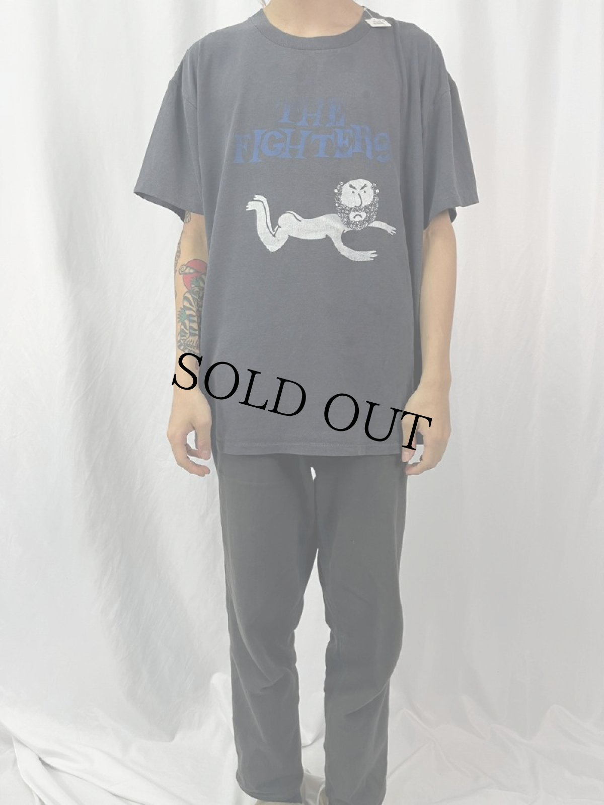 画像2: 90's THE FIGHTERS ポップパンクバンドTシャツ XL (2)