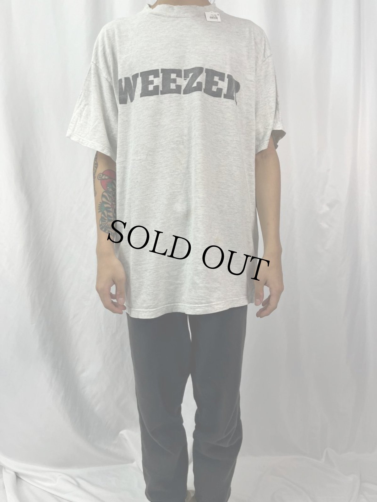 画像2: WEEZER オルタナティヴ・ロックバンドツアーTシャツ (2)