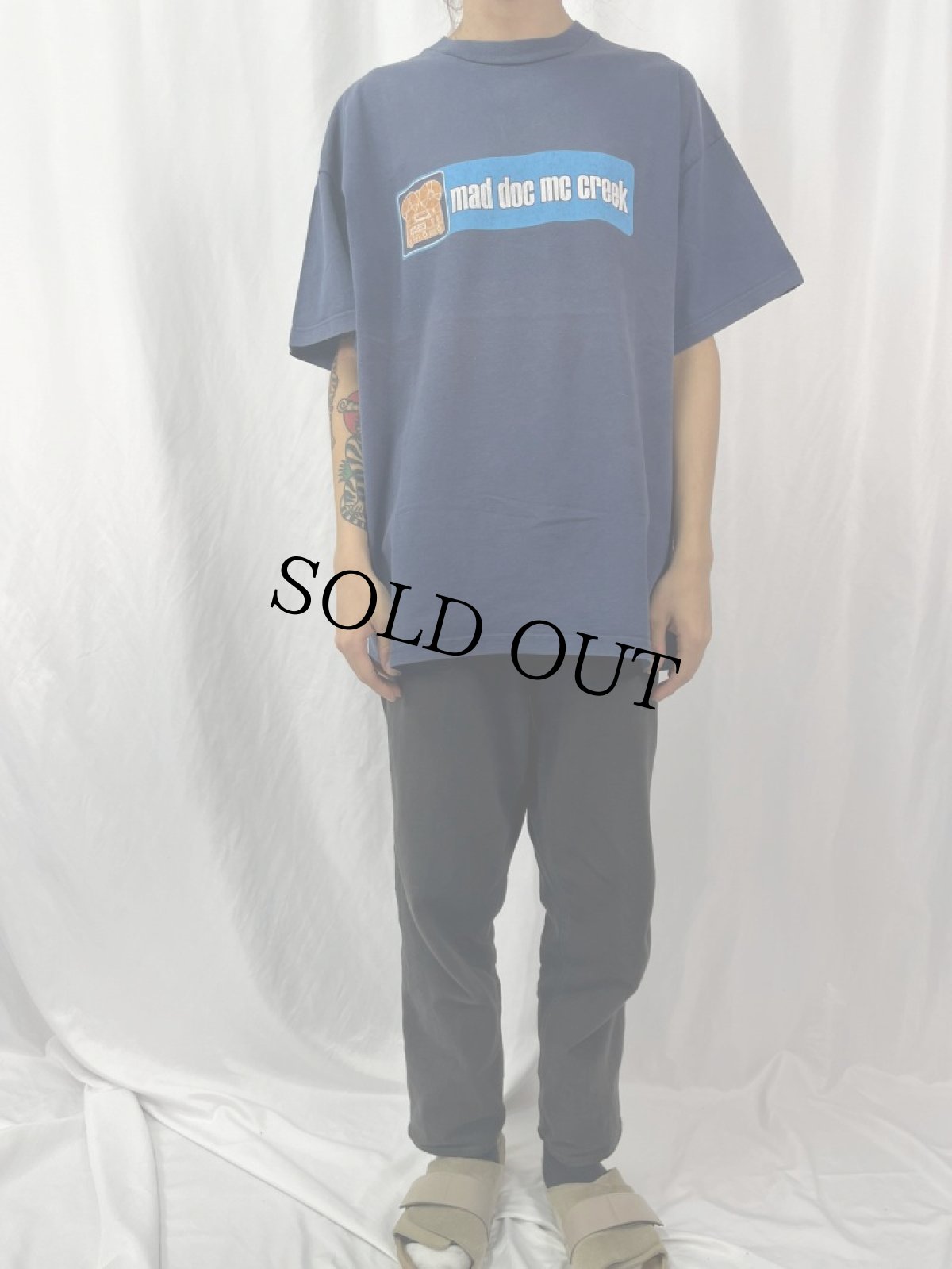 画像2: mad doc mc creek ロックバンドTシャツ XL (2)