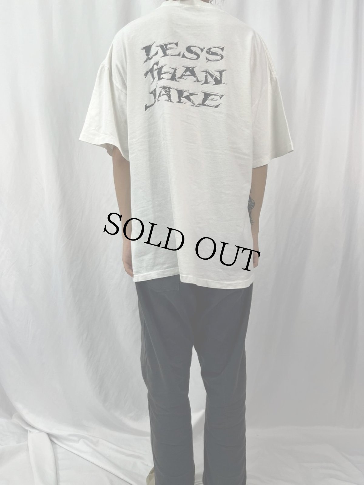 画像4: 90's LESS THAN JAKE "LOSING STREAK" スカパンクバンド アルバムTシャツ XL (4)