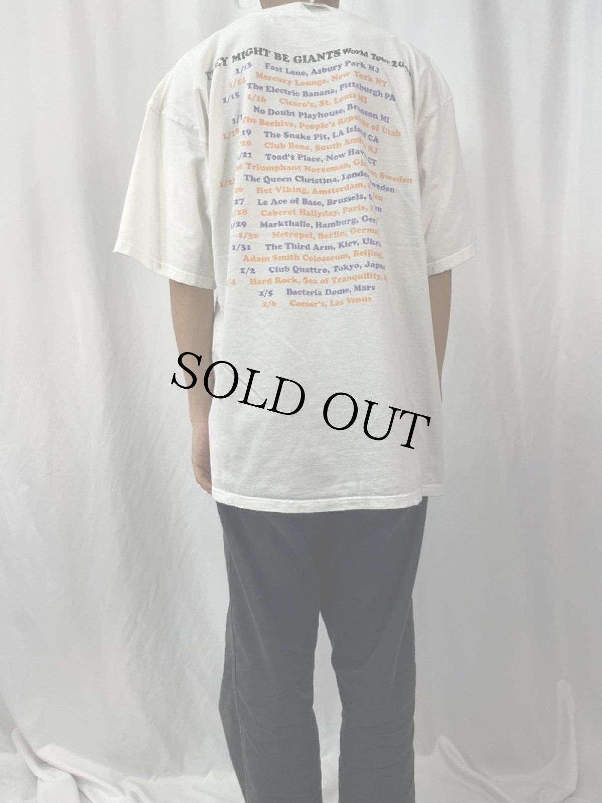 画像4: 90's THEY MIGHT BE GIANTS "World Tour 2040" ロックバンドツアーTシャツ XL (4)