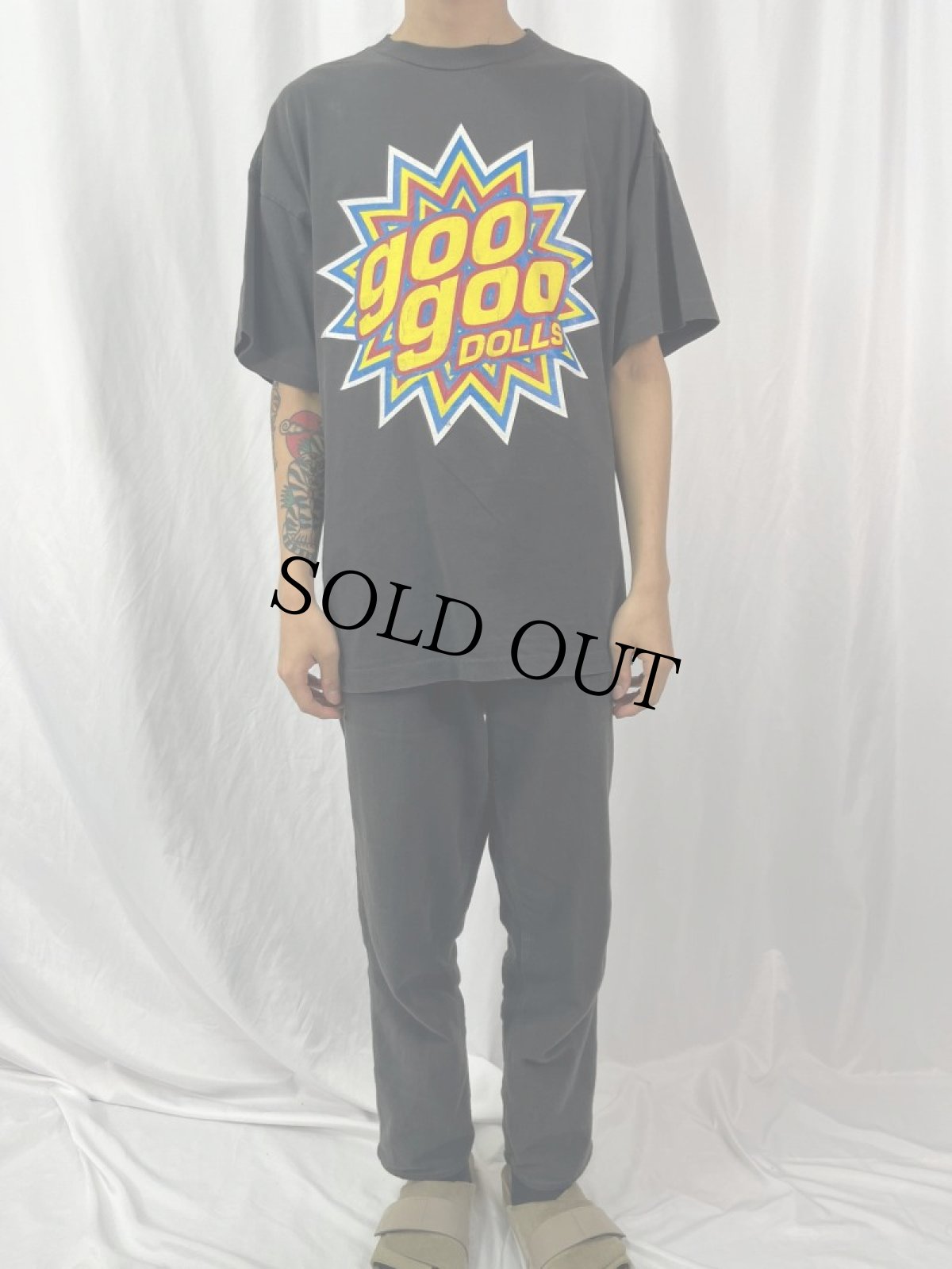 画像2: 90's Goo Goo Dolls ロックバンドTシャツ XL (2)