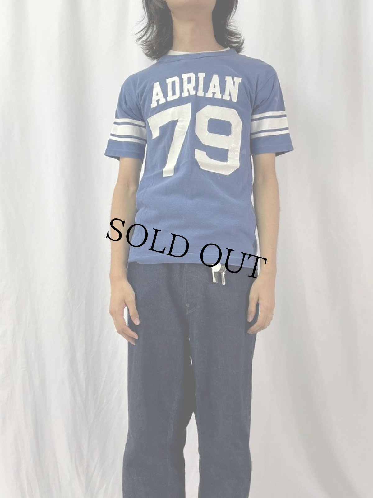 画像2: 70's Champion USA製 バータグ "PACIFICA 79" プリントTシャツ M (2)