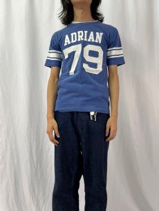 画像2: 70's Champion USA製 バータグ "ADRIAN 79" プリントTシャツ L (2)