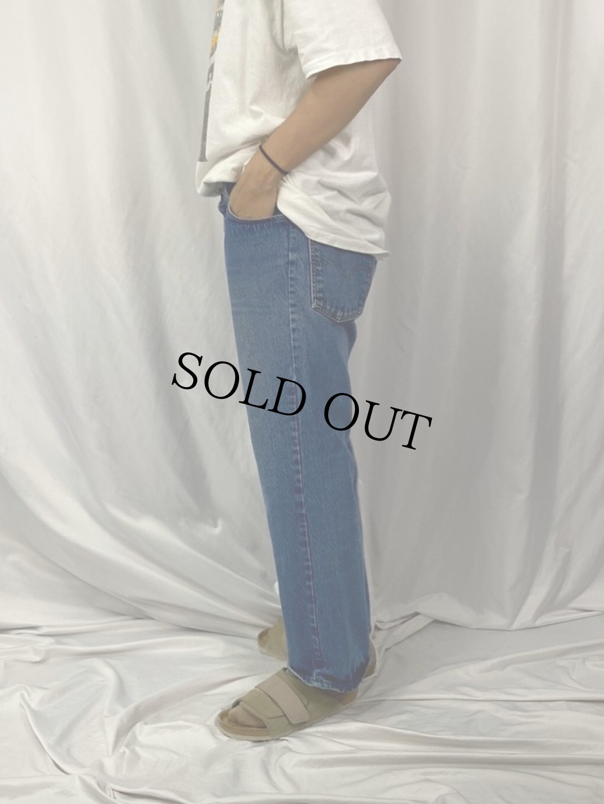 画像3: 80's Levi's 646-0217 オレンジタブ ベルボトムデニムパンツ W37 (3)