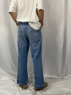 画像4: 70's Levi's 646-0217 オレンジタブ ベルボトムデニムパンツ W37 (4)