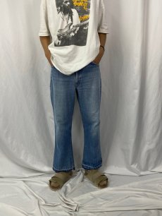 画像2: 70's Levi's 646-0217 オレンジタブ ベルボトムデニムパンツ W37 (2)