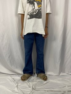 画像2: 80's Levi's 646-0217 オレンジタブ ベルボトムデニムパンツ W34 (2)