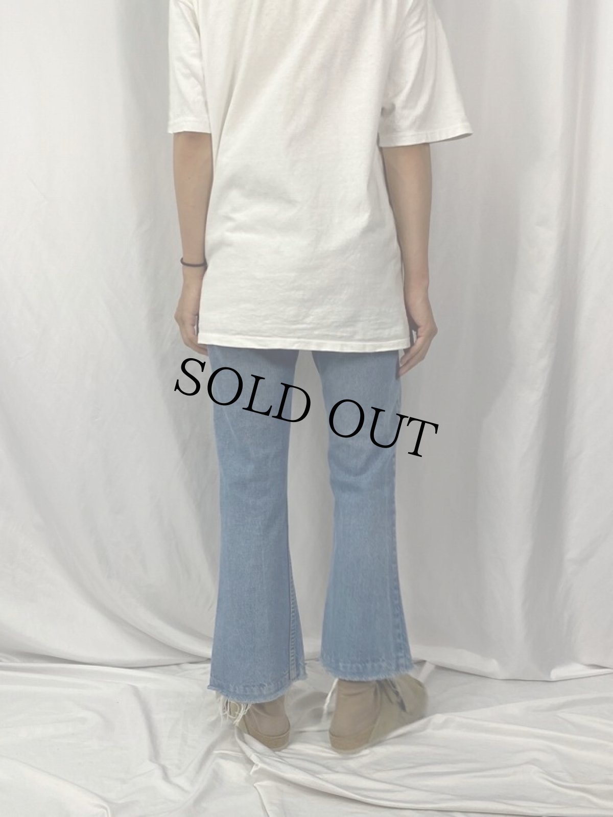 画像4: 70〜80's Levi's 646-0217 オレンジタブ ベルボトムデニムパンツ W31 (4)