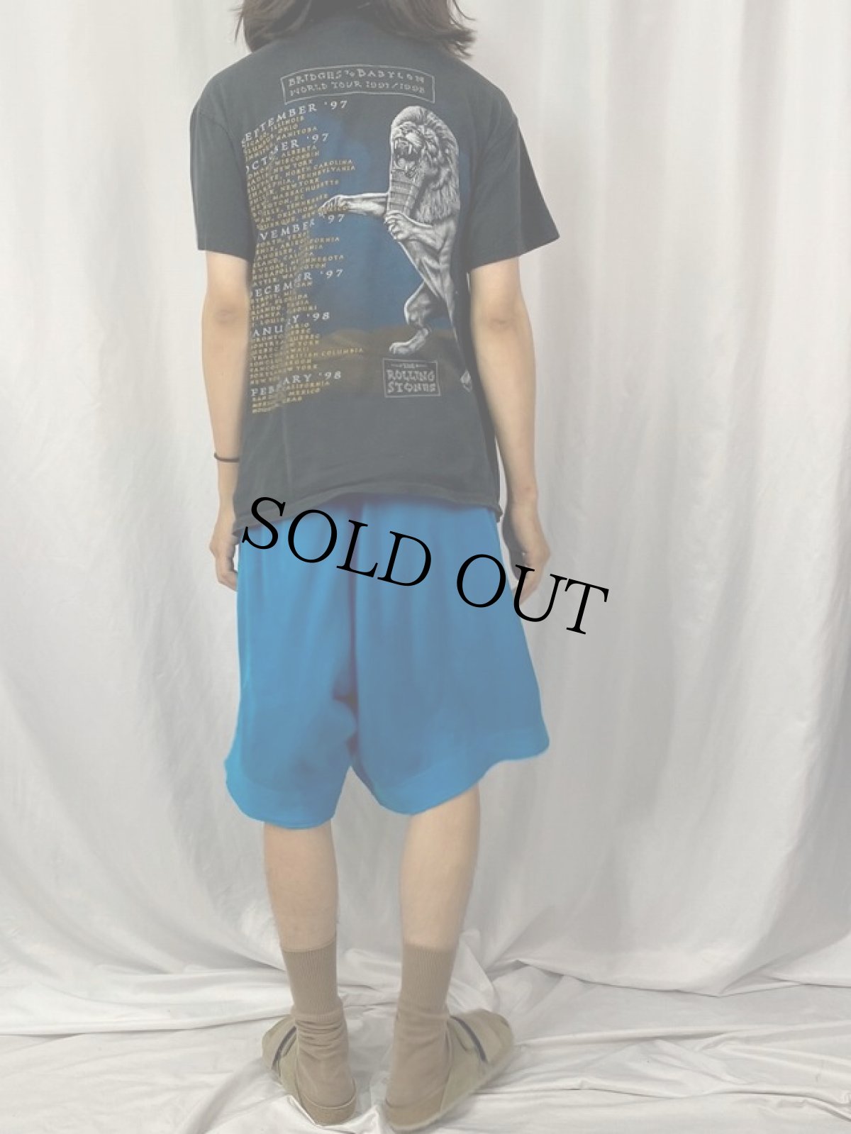 画像4: 90's ROLLING STONES USA製 ロックバンドツアーTシャツ L (4)