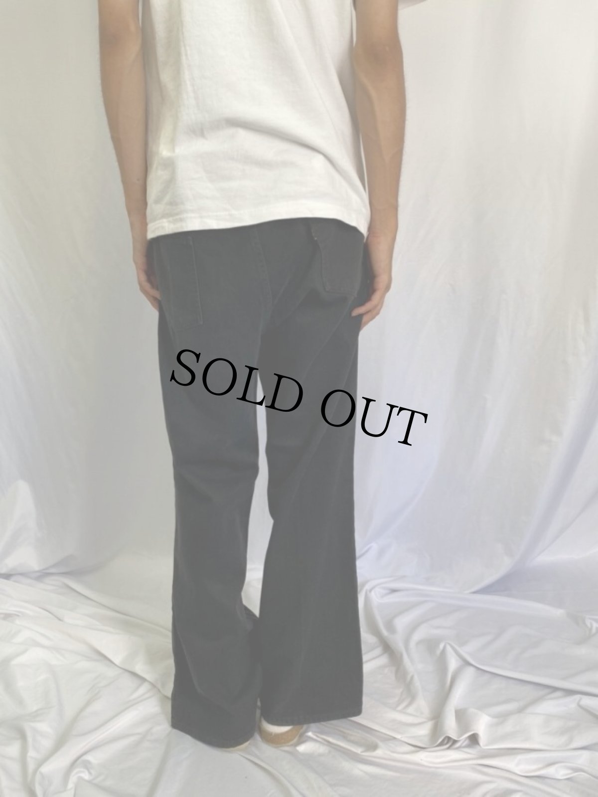 画像4: 70's LEVI'S BIGE "STA-PREST" PANTS BLACK W39 (4)