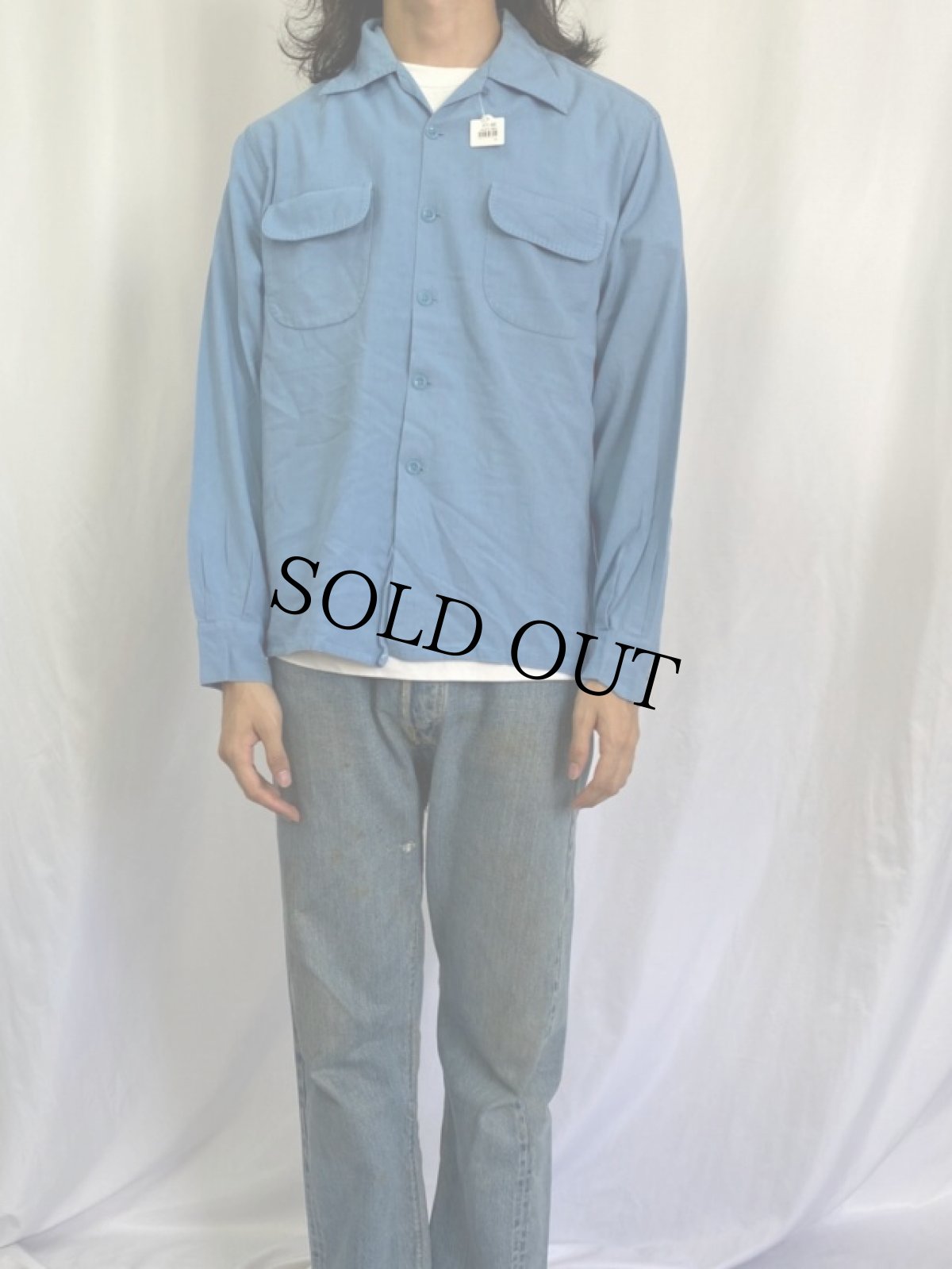 画像2: 50's SPUNRAY USA製 オープンカラーレーヨンシャツ L (2)