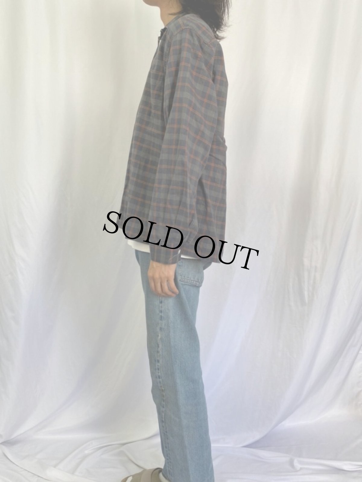 画像3: 60's McGREGOR USA製 チェック柄 オープンカラーコットンシャツ L (3)