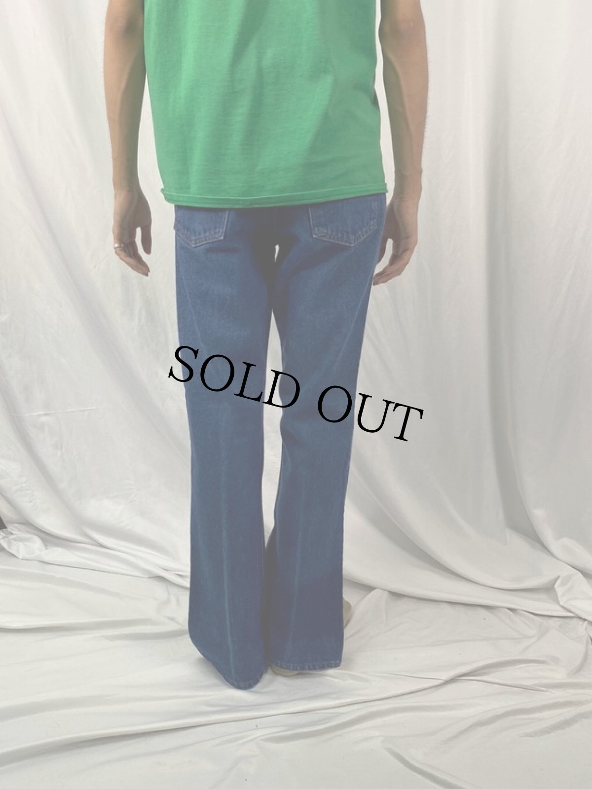 画像4: 80's Levi's 646-0217 ベルボトムデニムパンツ W31 (4)