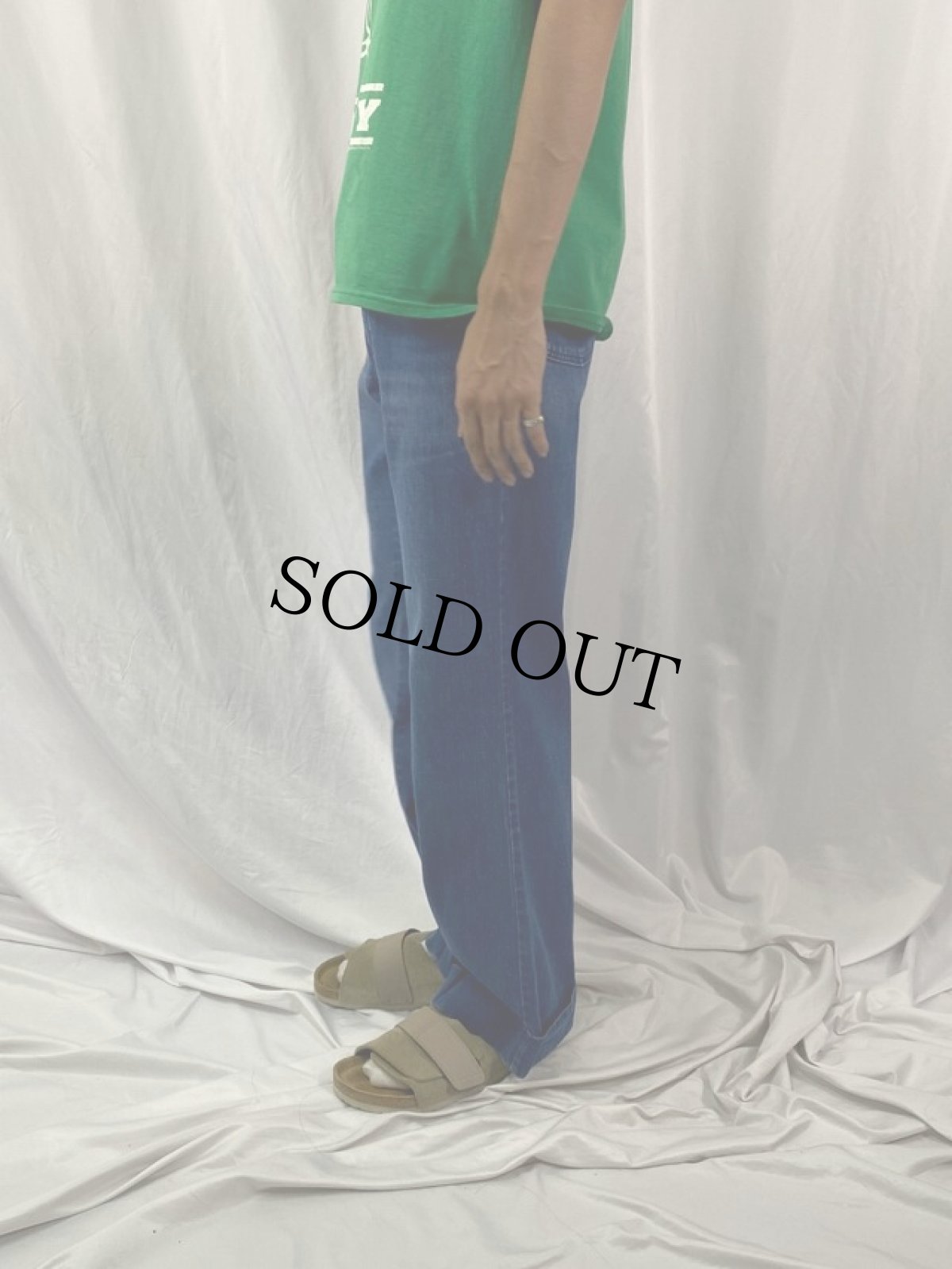 画像3: 70's TOBIAS TROUSERS ベルボトムデニムパンツ W30 (3)